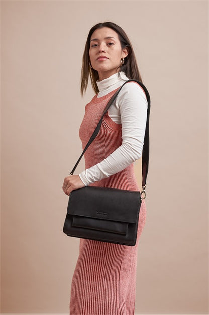 O MY BAG - Harper Bag Black Classic Leather - WERTE FREUNDE