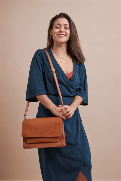 O MY BAG - HARPER Cognac Classic Leather - WERTE FREUNDE