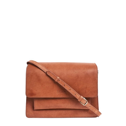 O MY BAG - HARPER Cognac Classic Leather - WERTE FREUNDE