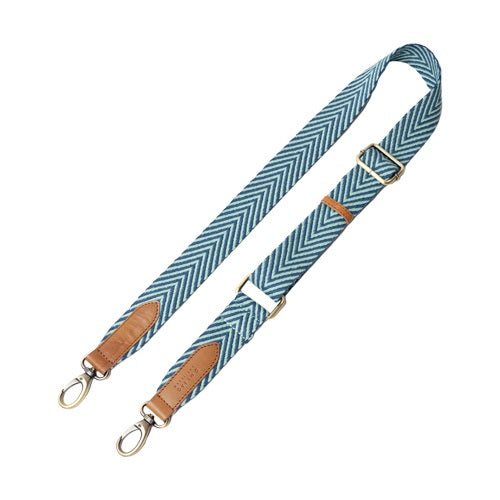 O MY BAG - JADE HERRINGBONE WEBBING STRAP Classic Cognac - WERTE FREUNDE