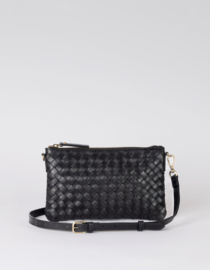 O MY BAG - Lexi Black woven classic leather - WERTE FREUNDE