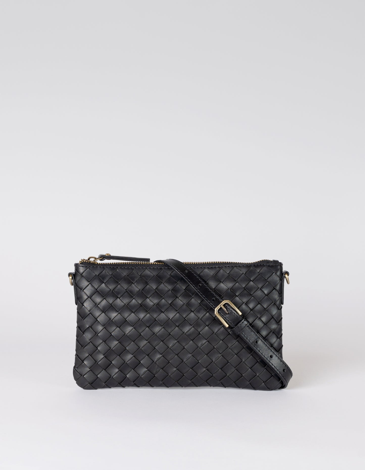 O MY BAG - Lexi Black woven classic leather - WERTE FREUNDE