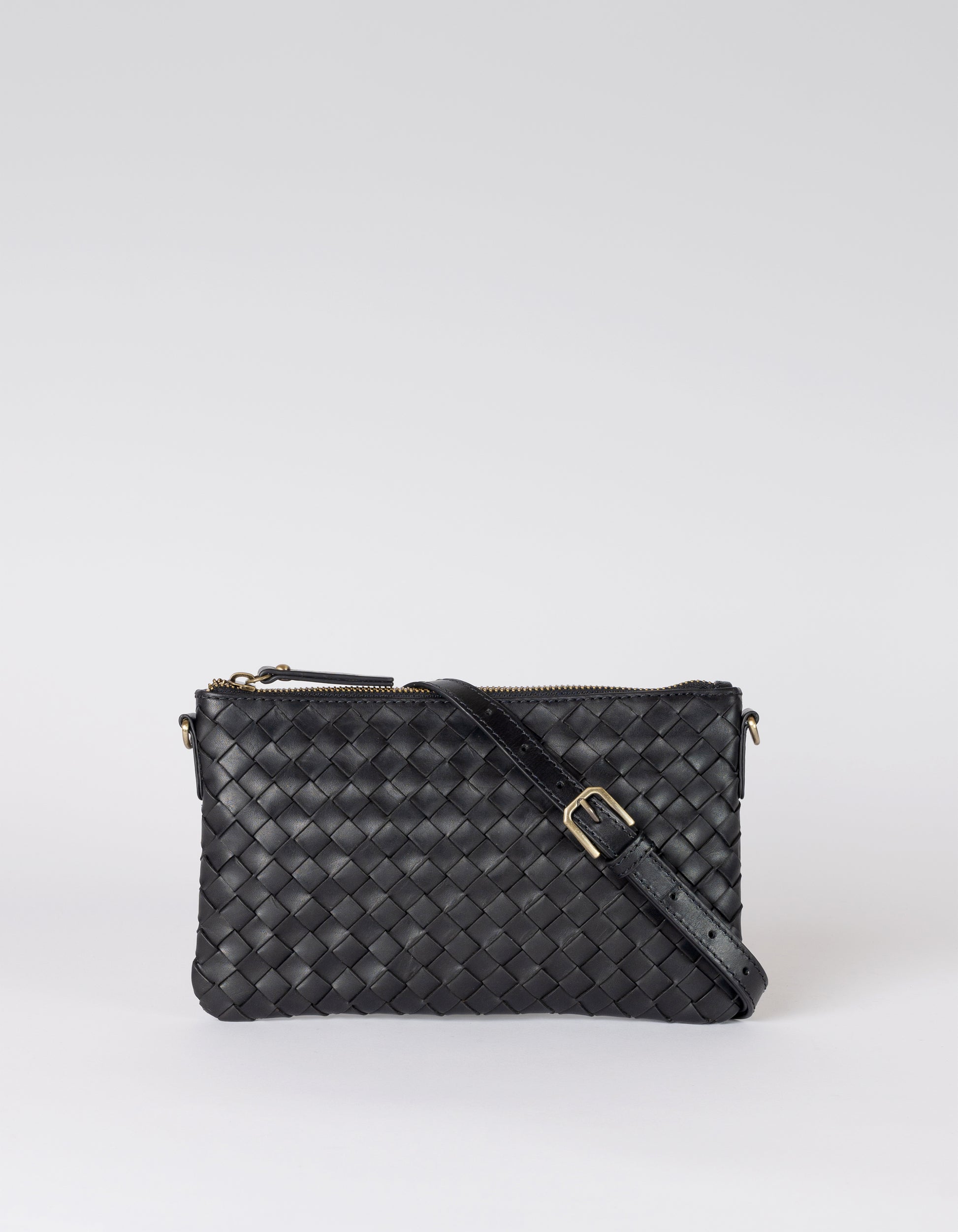 O MY BAG - Lexi Black woven classic leather - WERTE FREUNDE