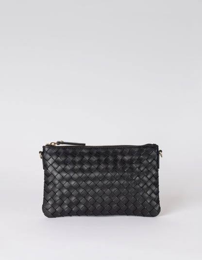 O MY BAG - Lexi Black woven classic leather - WERTE FREUNDE