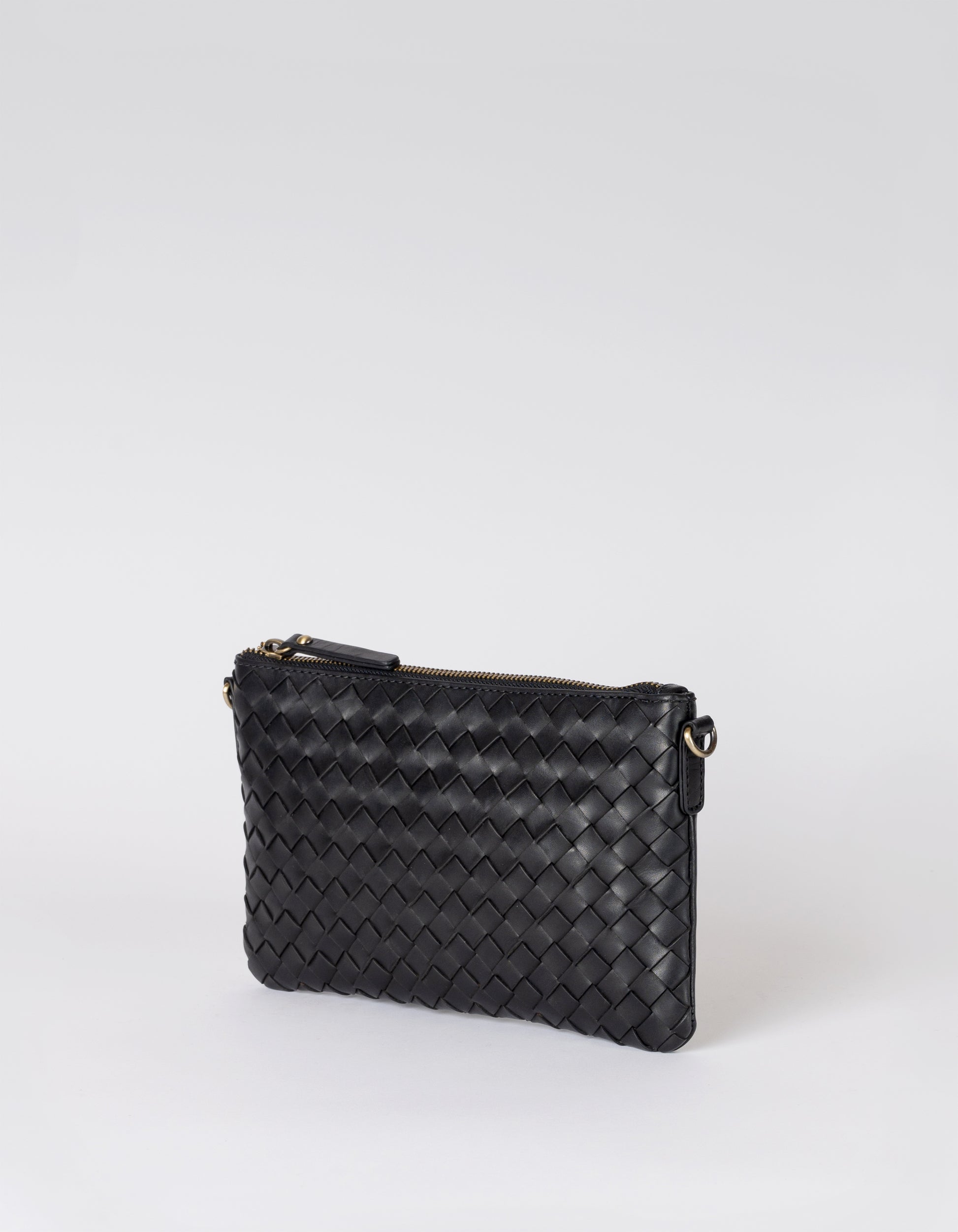 O MY BAG - Lexi Black woven classic leather - WERTE FREUNDE
