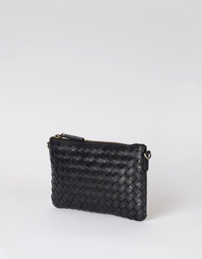 O MY BAG - Lexi Black woven classic leather - WERTE FREUNDE