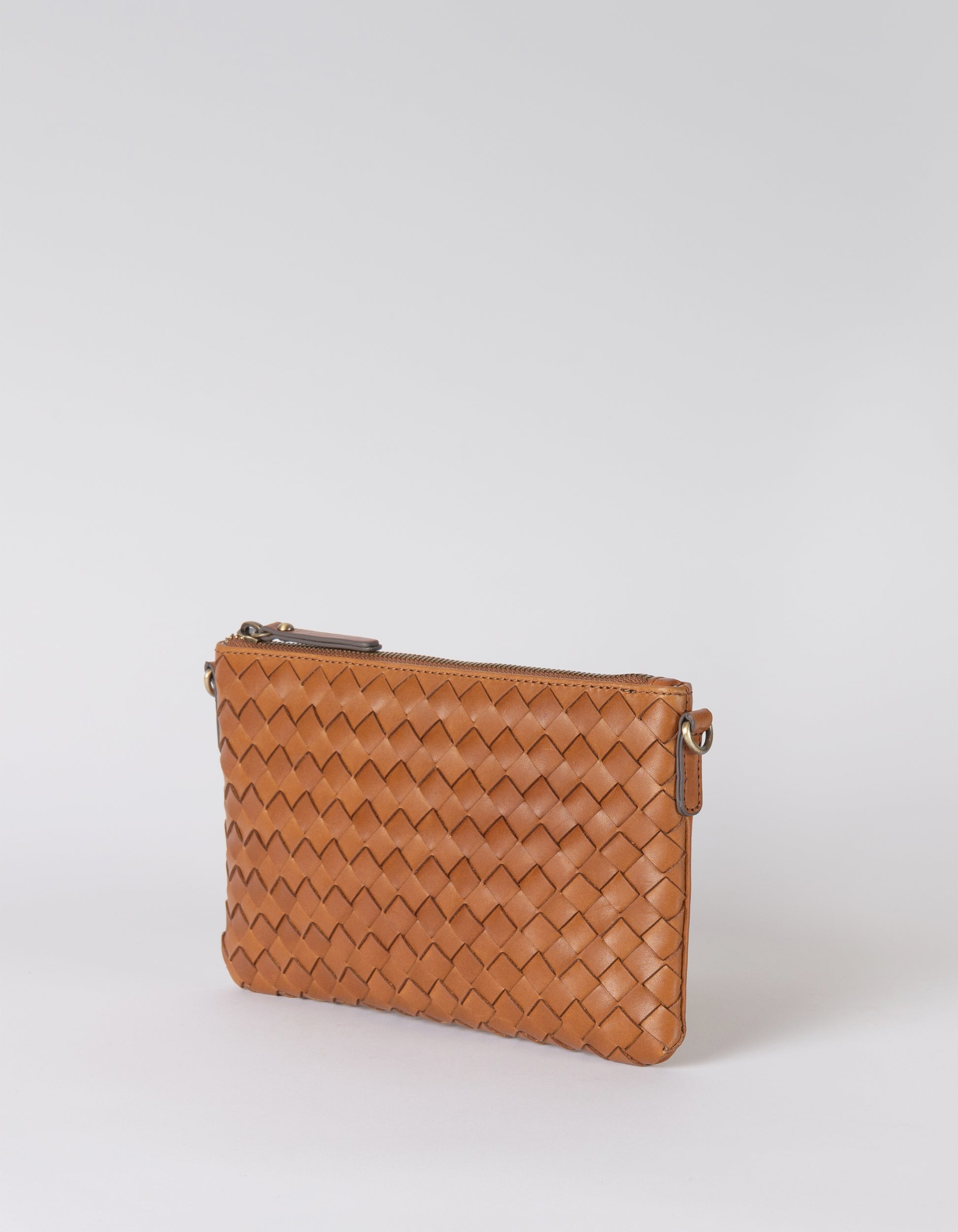 O MY BAG - Lexi Cognac woven classic leather - WERTE FREUNDE