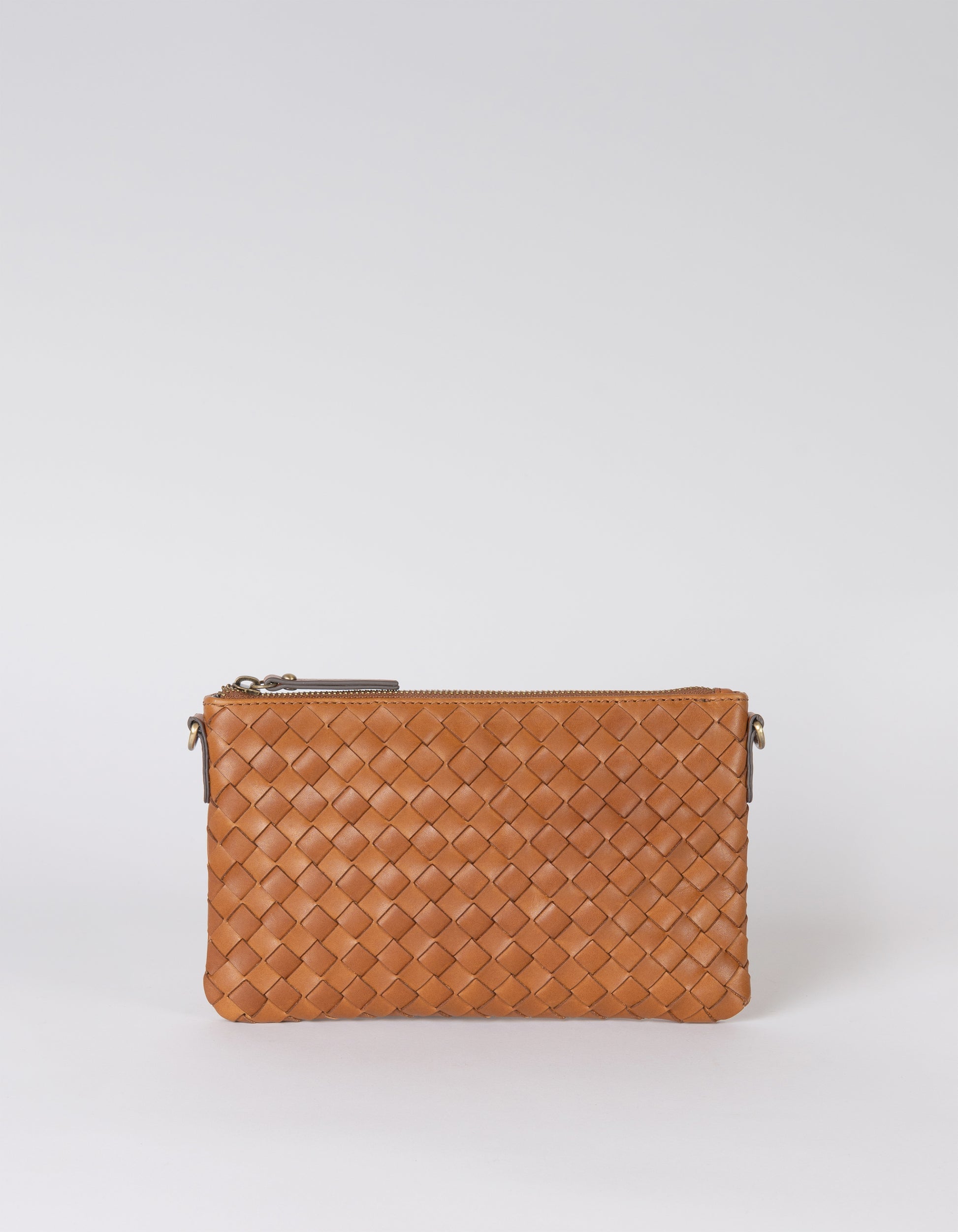 O MY BAG - Lexi Cognac woven classic leather - WERTE FREUNDE