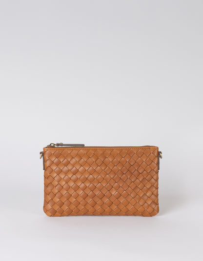 O MY BAG - Lexi Cognac woven classic leather - WERTE FREUNDE