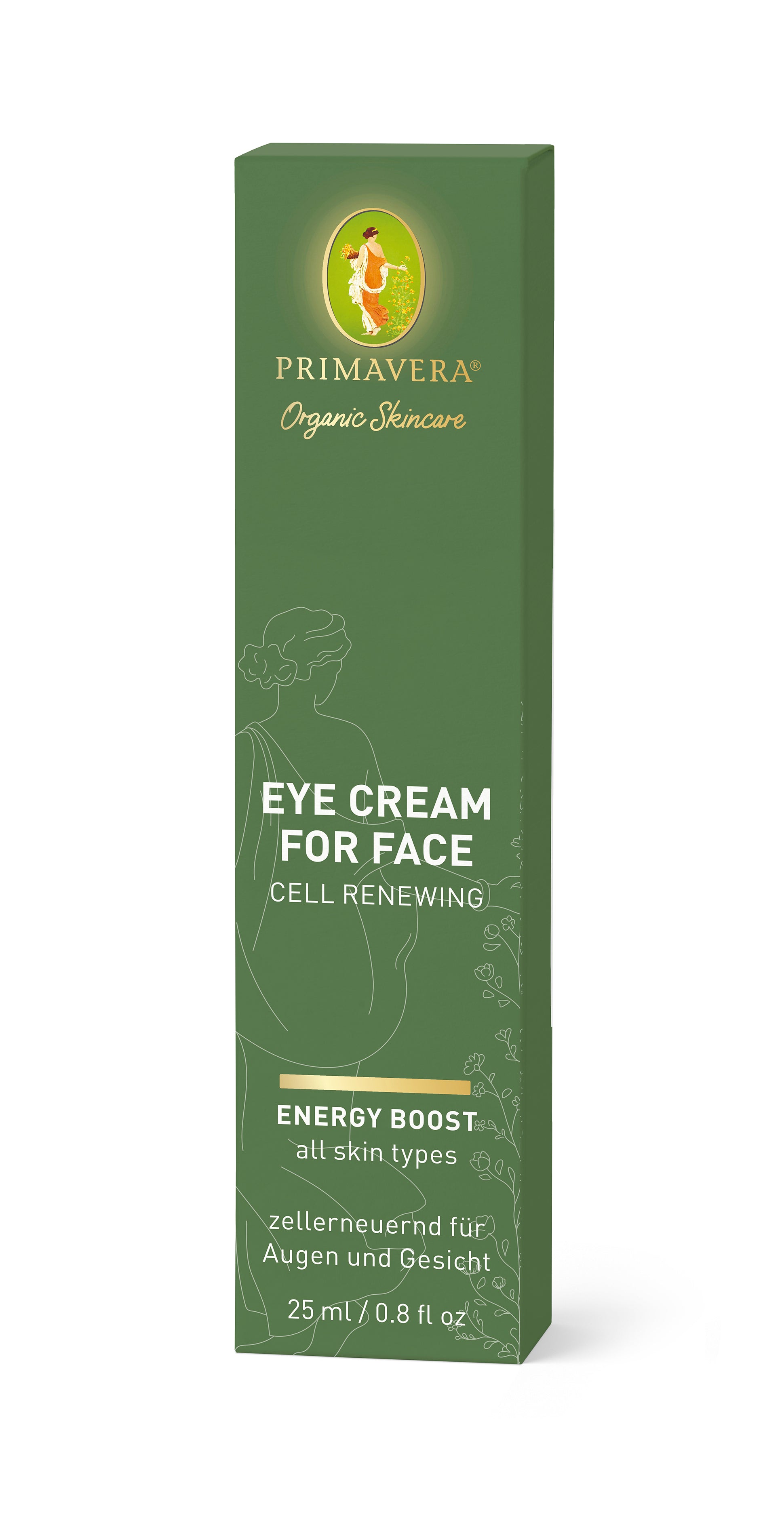 Primavera - Energy Boost - Eye Cream for Face - Cell Renewing 25 ml - WERTE FREUNDE