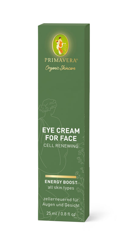 Primavera - Energy Boost - Eye Cream for Face - Cell Renewing 25 ml - WERTE FREUNDE