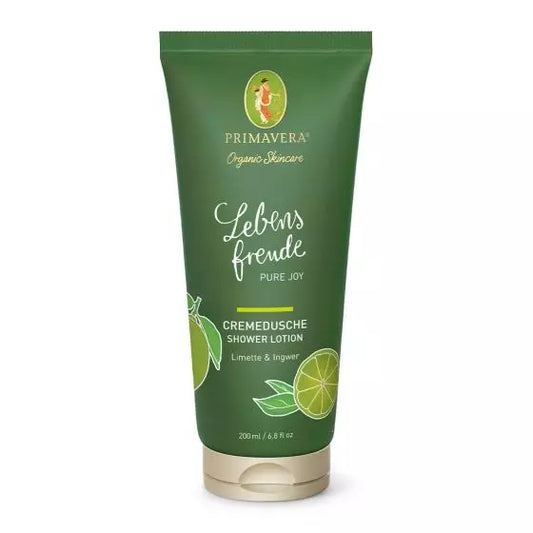 Primavera - Cremedusche Lebensfreude Limette & Ingwer 200 ml - WERTE FREUNDE