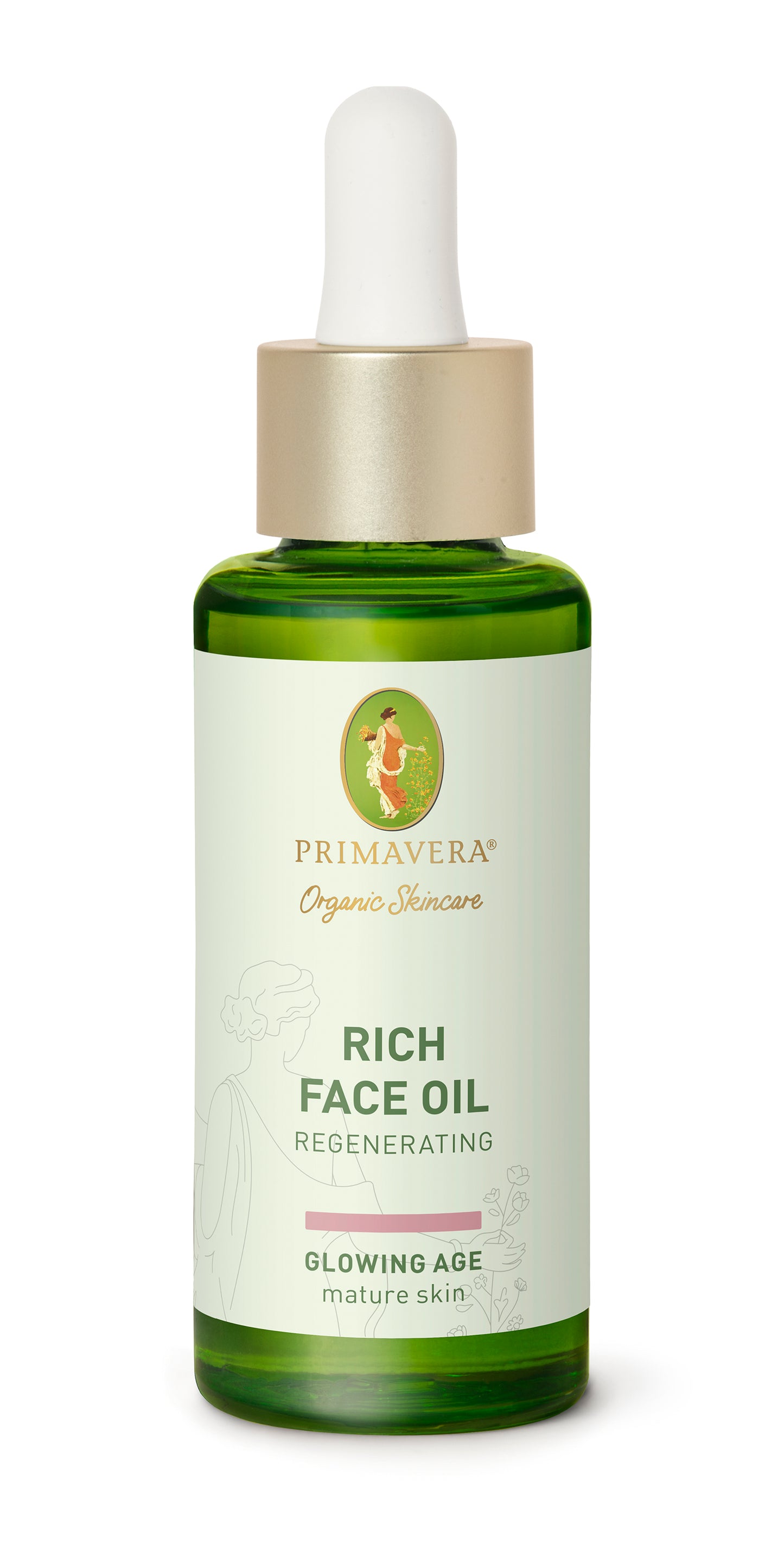 Primavera - Glowing Age - Rich Face Oil - Regenerating 30 ml - WERTE FREUNDE