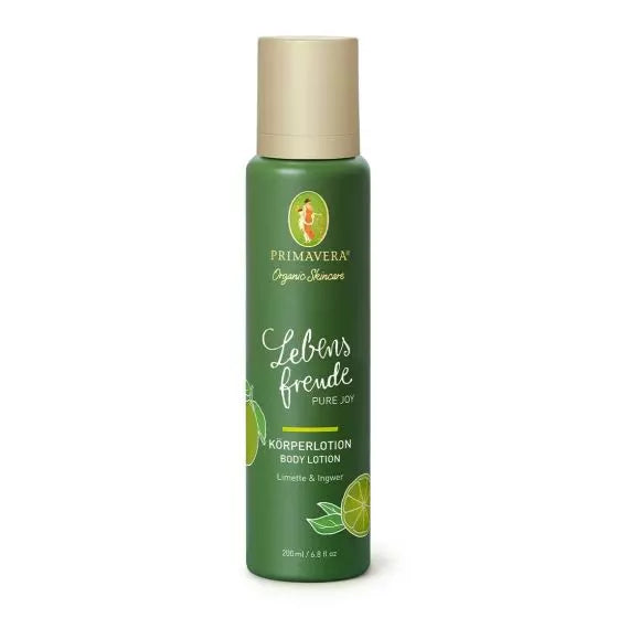Primavera - Körperlotion Lebensfreude Limette & Ingwer 200 ml - WERTE FREUNDE