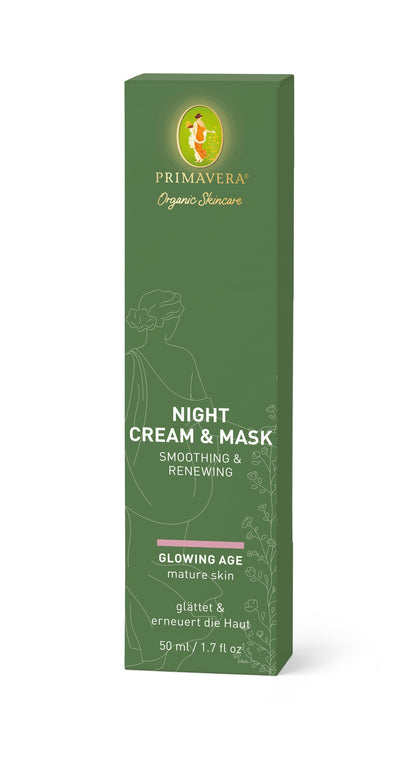 Primavera - Glowing Age - Night Cream & Mask Smoothing & Renewing 50 ml - WERTE FREUNDE