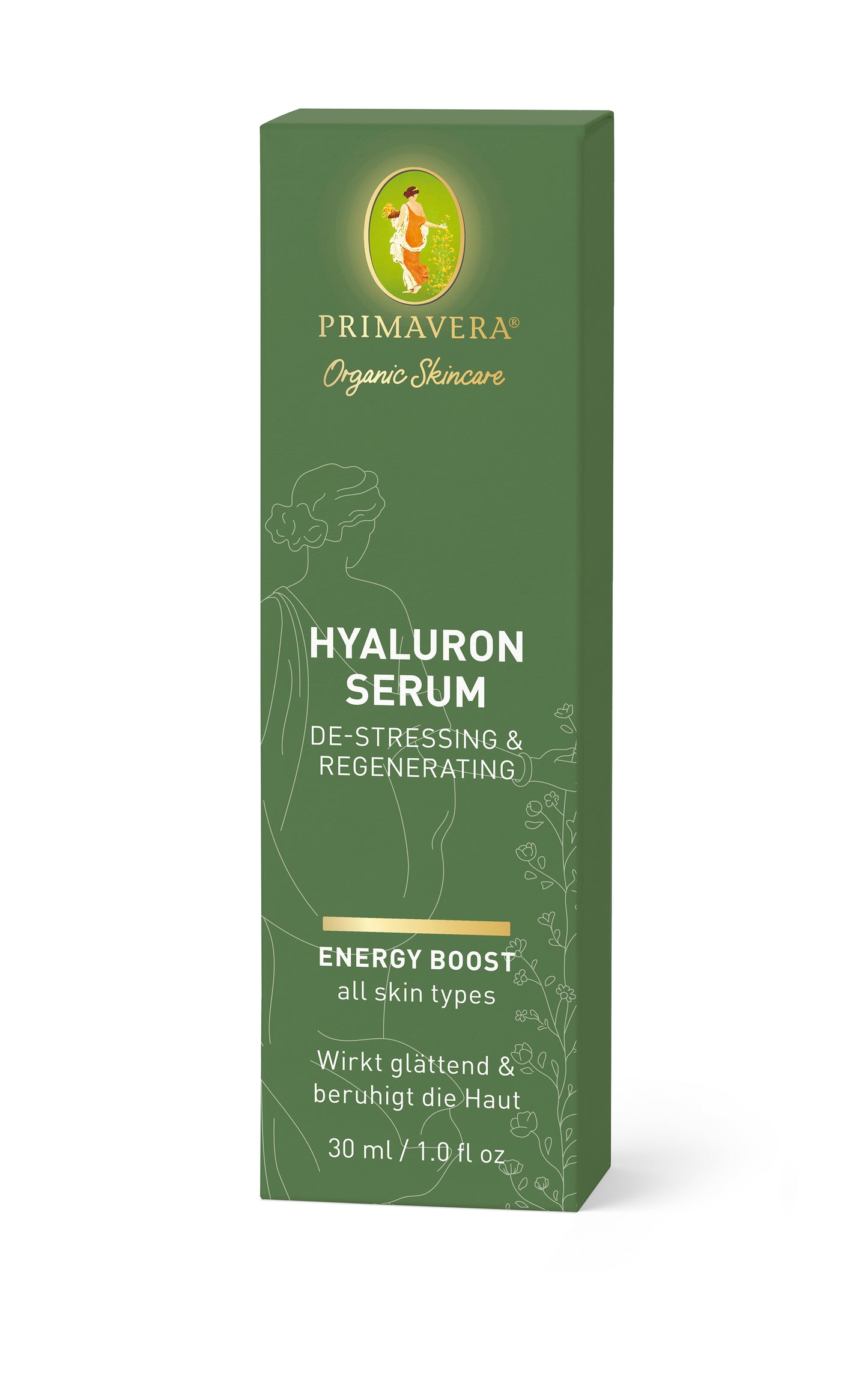 Primavera - Energy Boost - Hyaluron Serum - De-Stressing & Regenerating 30 ml - WERTE FREUNDE