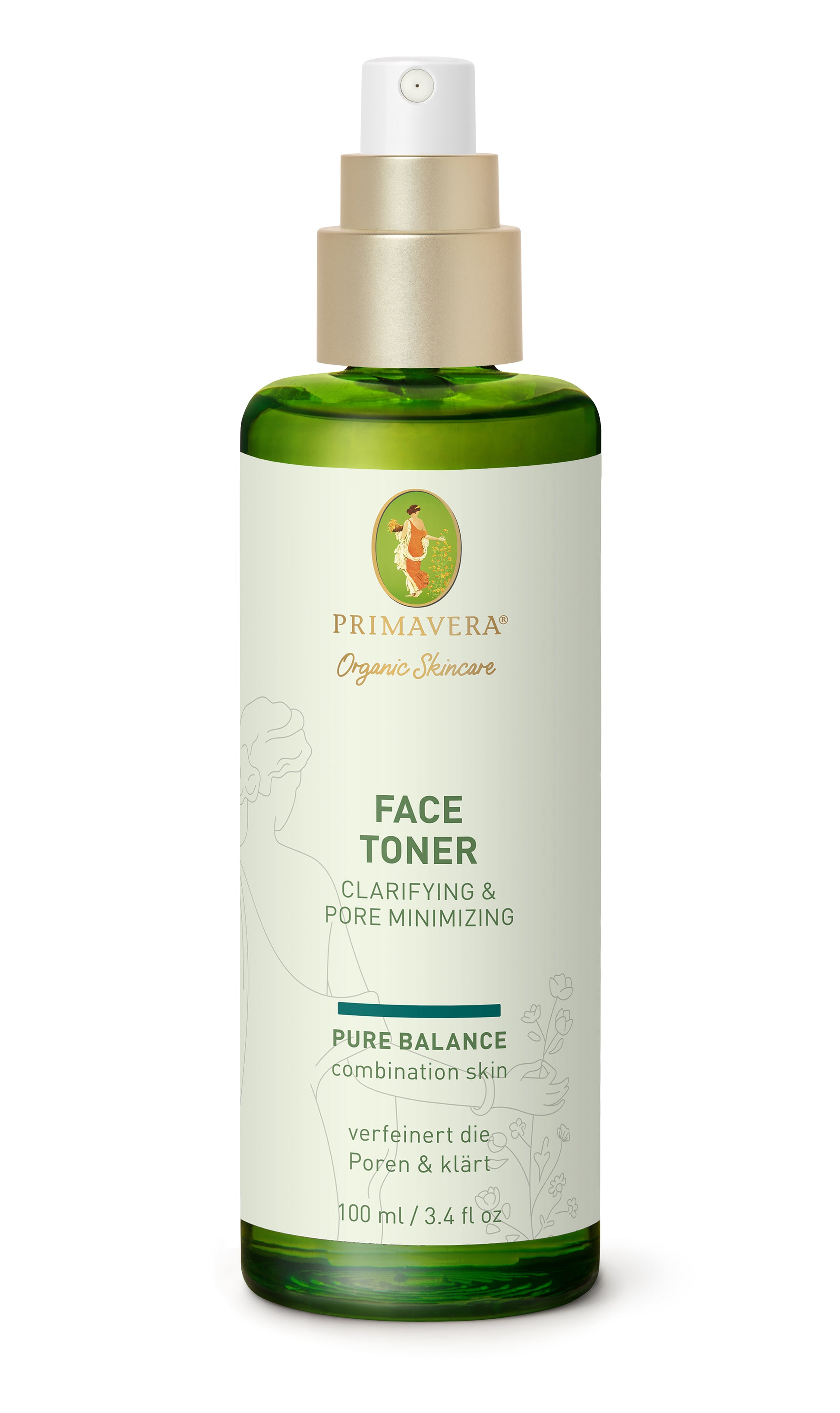 Primavera - Pure Balance - Face Toner - Clarifying & Pore Minimizing 100 ml - WERTE FREUNDE