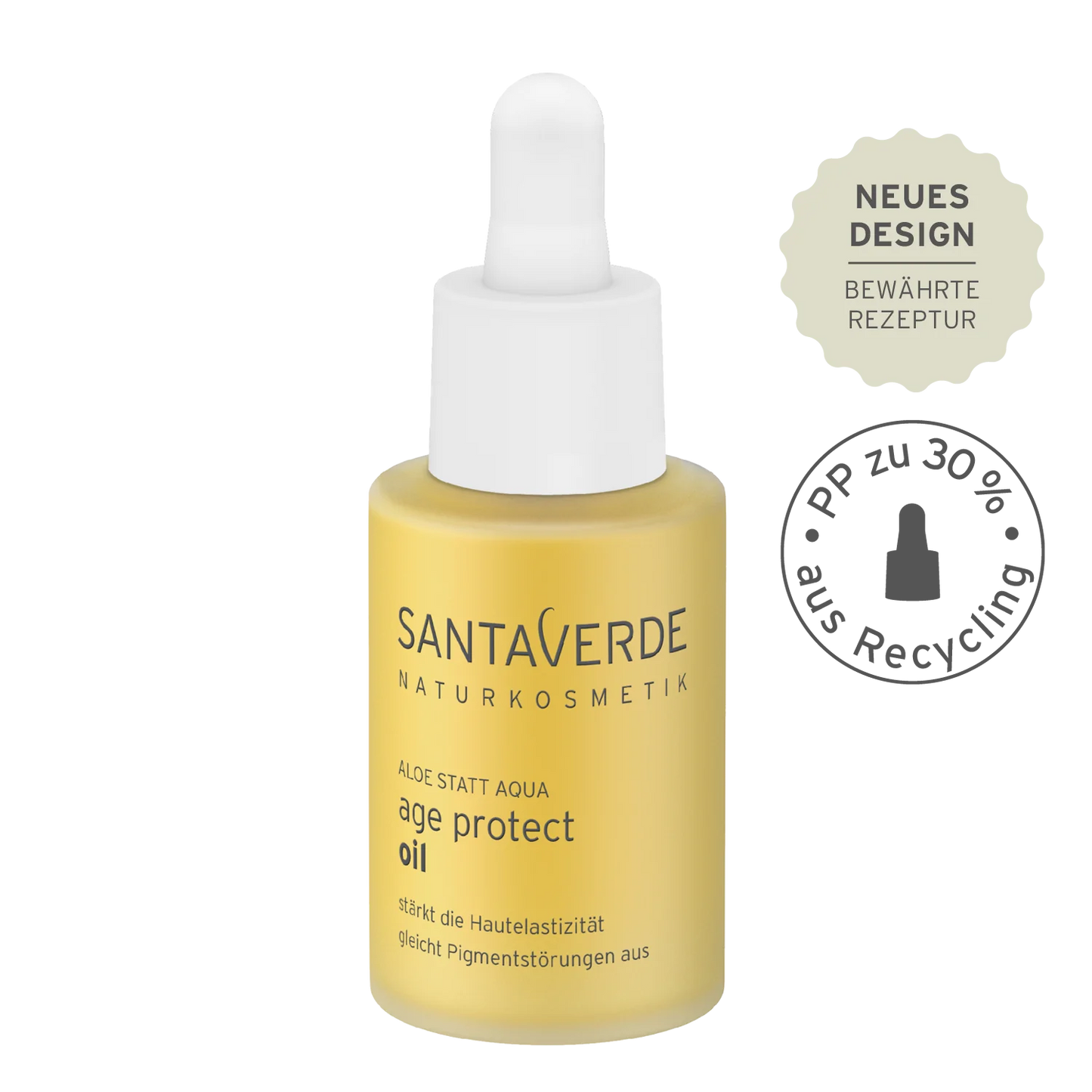 Santaverde - Aloe Vera Blüte Age Protect Öl - Anti-Ageing Gesichtspflege - 30 ml - WERTE FREUNDE