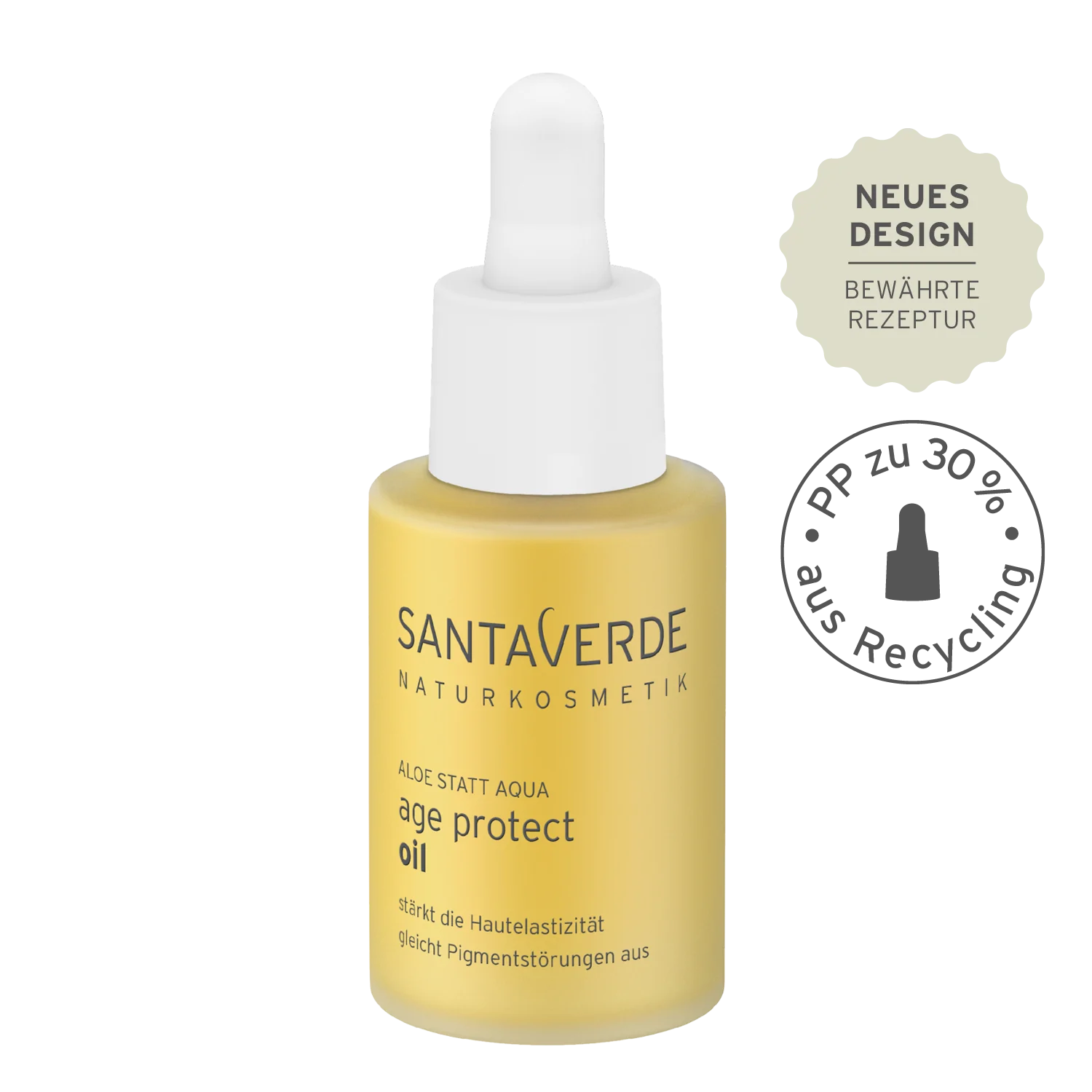 Santaverde - Aloe Vera Blüte Age Protect Öl - Anti-Ageing Gesichtspflege - 30 ml - WERTE FREUNDE