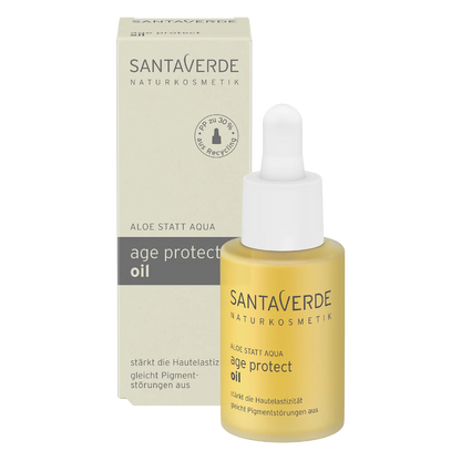 Santaverde - Aloe Vera Blüte Age Protect Öl - Anti-Ageing Gesichtspflege - 30 ml - WERTE FREUNDE