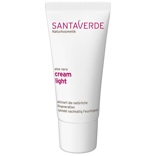 Santaverde - Aloe Vera Creme Light - Basis Gesichtspflege - 30 ml - WERTE FREUNDE