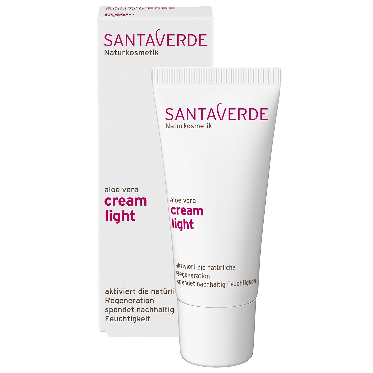 Santaverde - Aloe Vera Creme Light - Basis Gesichtspflege - 30 ml - WERTE FREUNDE