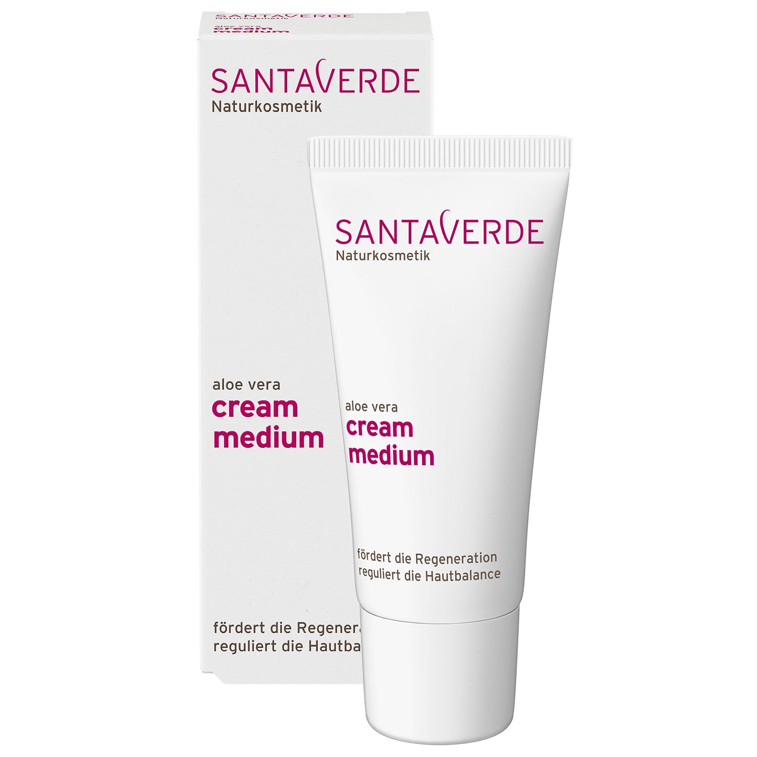 Santaverde - Aloe Vera Creme Medium - Basis Gesichtspflege - 30 ml - WERTE FREUNDE