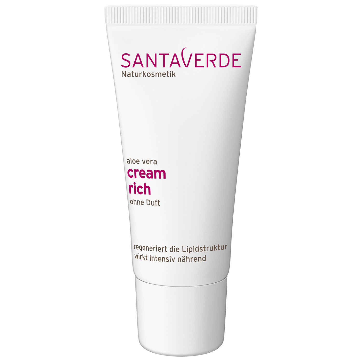 Santaverde - Aloe Vera Creme Rich ohne Duft - Basis Gesichtspflege - 30 ml - WERTE FREUNDE