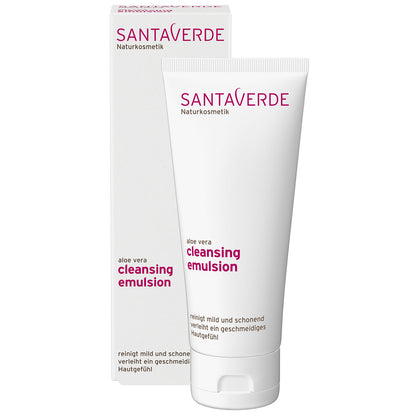 Santaverde - Aloe Vera Reinigungsemulsion - Sanfte Reinigung - 100 ml - WERTE FREUNDE