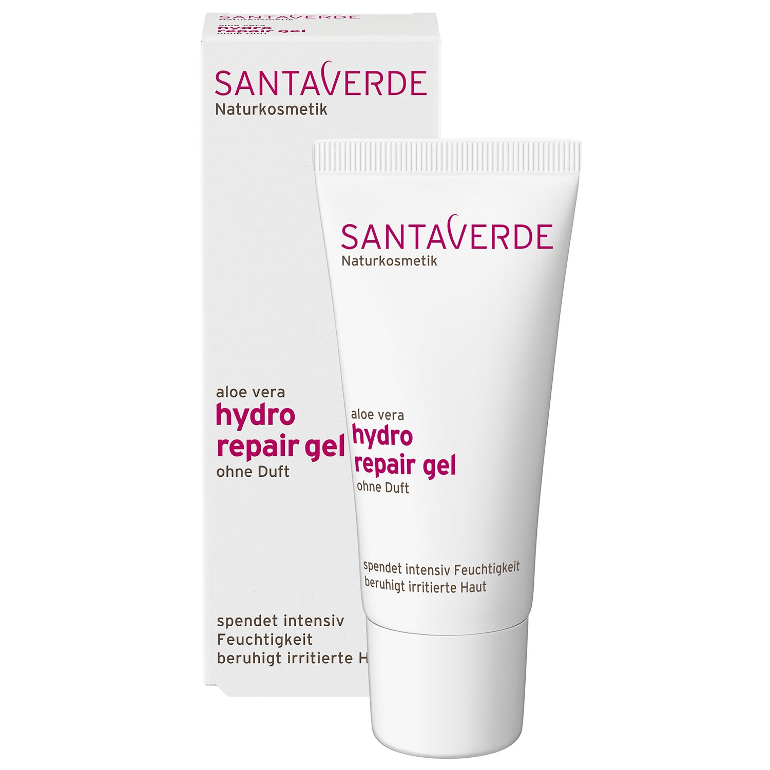 Santaverde - Aloe Vera Hydro Repair Gel ohne Duft - Spezial Gesichtspflege - 30 ml - WERTE FREUNDE