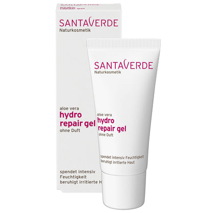 Santaverde - Aloe Vera Hydro Repair Gel ohne Duft - Spezial Gesichtspflege - 30 ml - WERTE FREUNDE