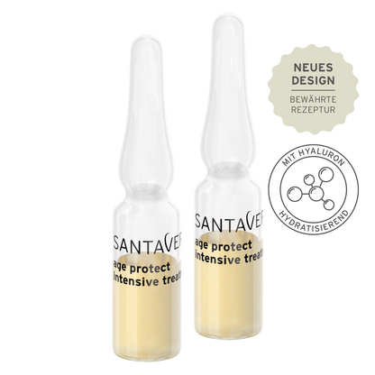 Santaverde - Aloe Vera Blüte Age Protect Ampullenkur - Anti-Ageing Gesichtspflege - 10 ml - WERTE FREUNDE
