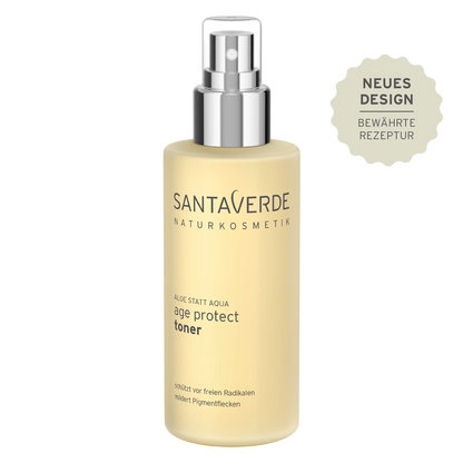Santaverde - Aloe Vera Blüte Age Protect Toner - Anti-Ageing Gesichtspflege - 100 ml - WERTE FREUNDE