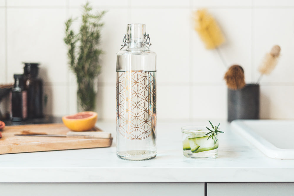soulbottles - Bottle Flower of life 1l - WERTE FREUNDE