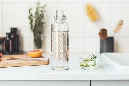 soulbottles - Bottle Flower of life 1l - WERTE FREUNDE