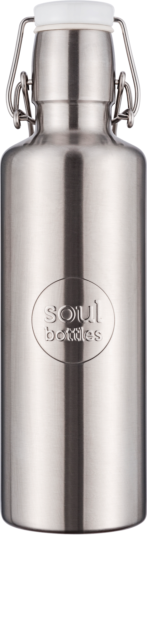 Soulbottles - Steel bottle basic grau 0,6l