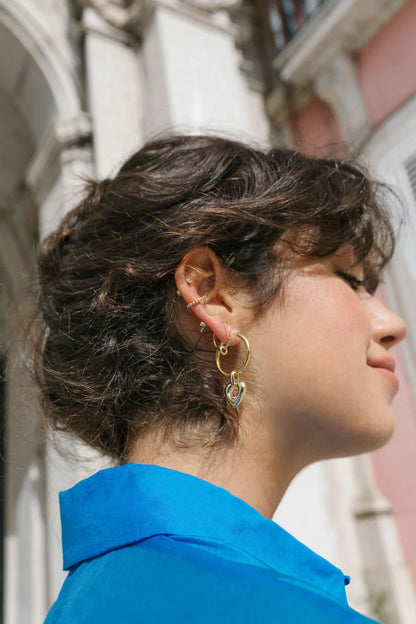 Wildthings - Bubble ear cuff gold plated 1 St. - WERTE FREUNDE