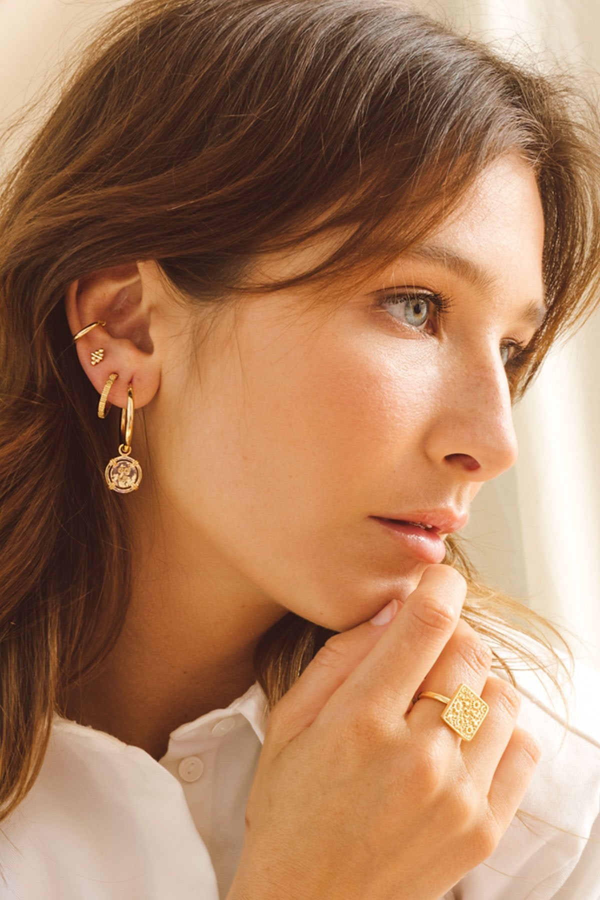 WILDTHINGS - Classic Ear Cuff Gold 1 St. - WERTE FREUNDE