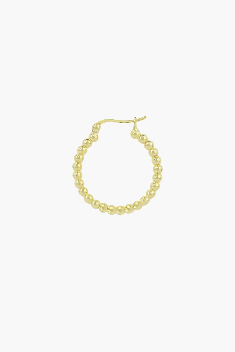 Wildthings - Dots hoop gold plated 23mm 1 St. - WERTE FREUNDE