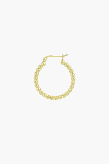 Wildthings - Dots hoop gold plated 23mm 1 St. - WERTE FREUNDE