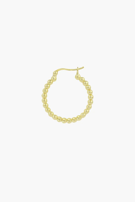 Wildthings - Dots hoop gold plated 23mm 1 St. - WERTE FREUNDE