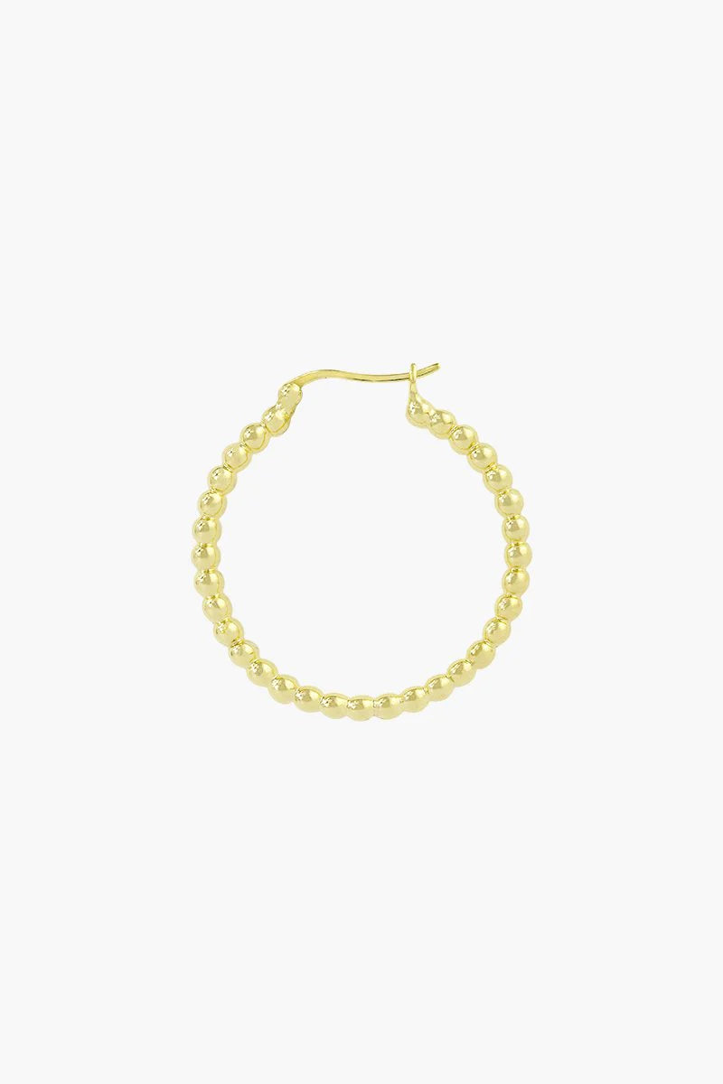 Wildthings - Dots hoop gold plated 30mm 1 St. - WERTE FREUNDE