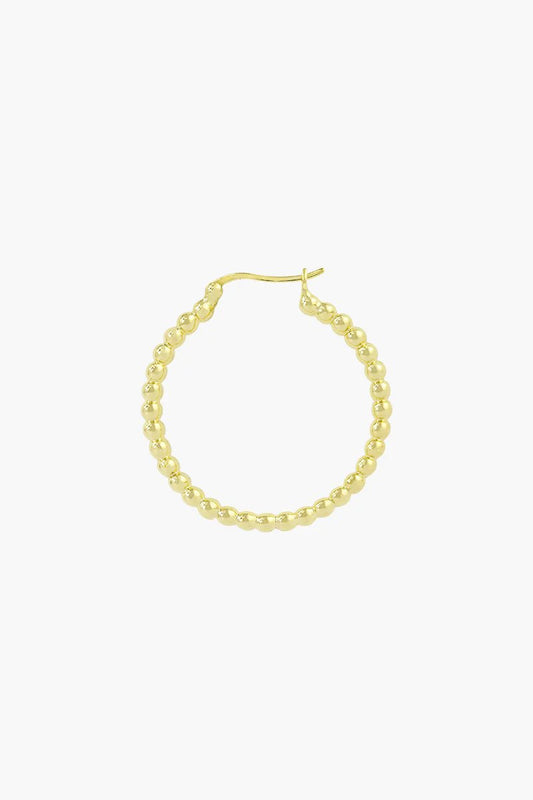 Wildthings - Dots hoop gold plated 30mm 1 St. - WERTE FREUNDE