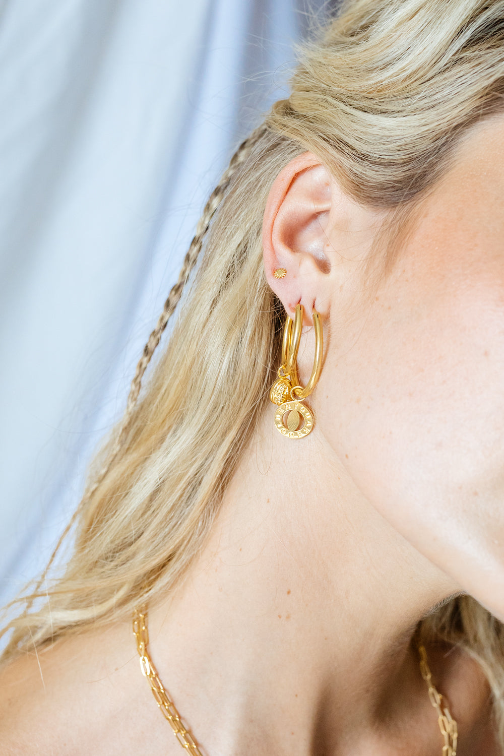 WILDTHINGS - Wild classic earring gold medium 1 St. - WERTE FREUNDE