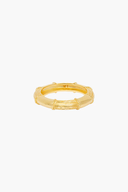 Wildthings - Goldstripe bamboo ring gold plated - WERTE FREUNDE