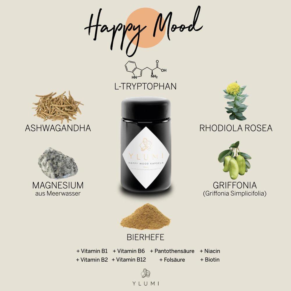 YLUMI - Happy Mood Kapseln 60Stk - 39.6g - WERTE FREUNDE