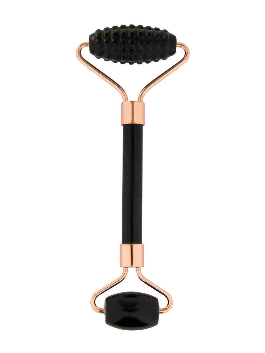 YÙ - Face & Body Doppel Roller Obsidian - WERTE FREUNDE