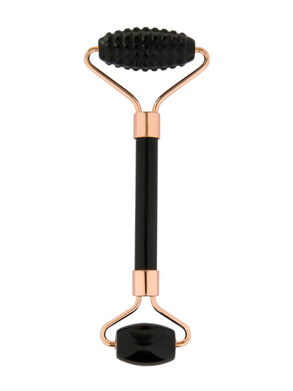 YÙ - Face & Body Doppel Roller Obsidian - WERTE FREUNDE