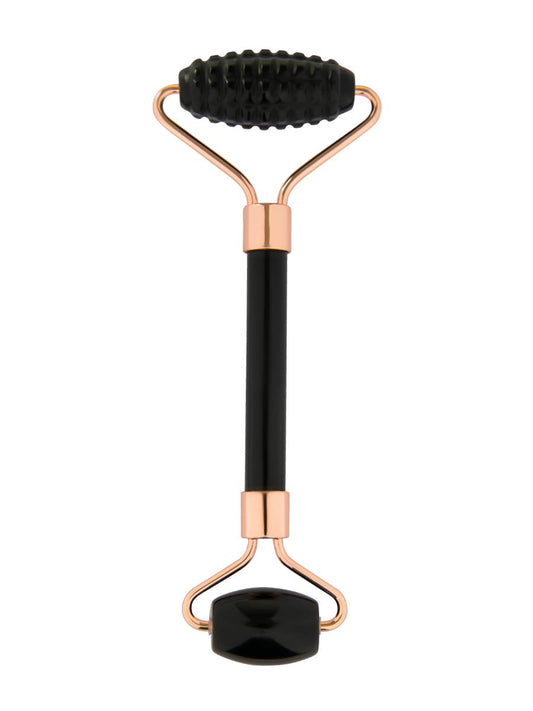 YÙ - Face & Body Doppel Roller Obsidian - WERTE FREUNDE