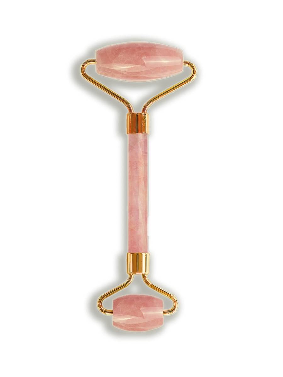 YÙ - Face Doppel Roller Rosenquarz - WERTE FREUNDE